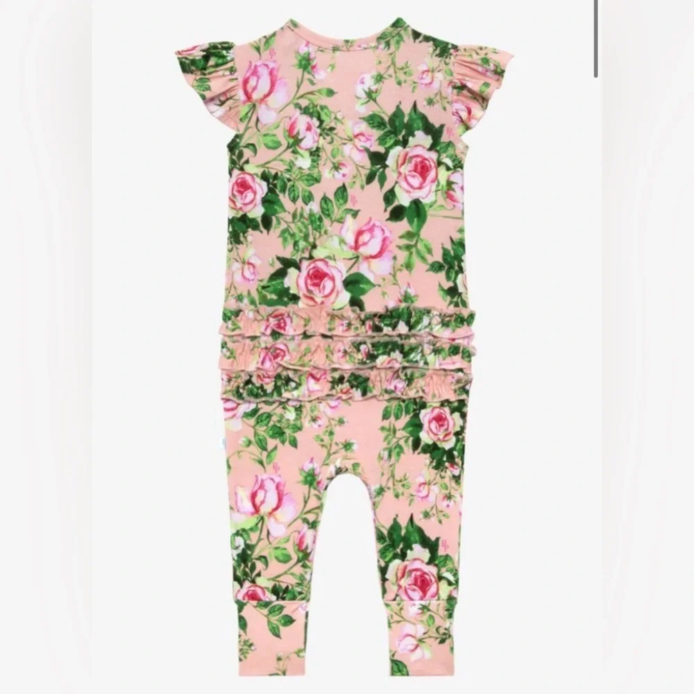 Posh Peanut - Floral Romper